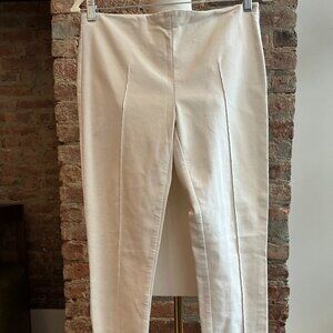 The Row - Cream Knit Straight Leg Pants - Size 4